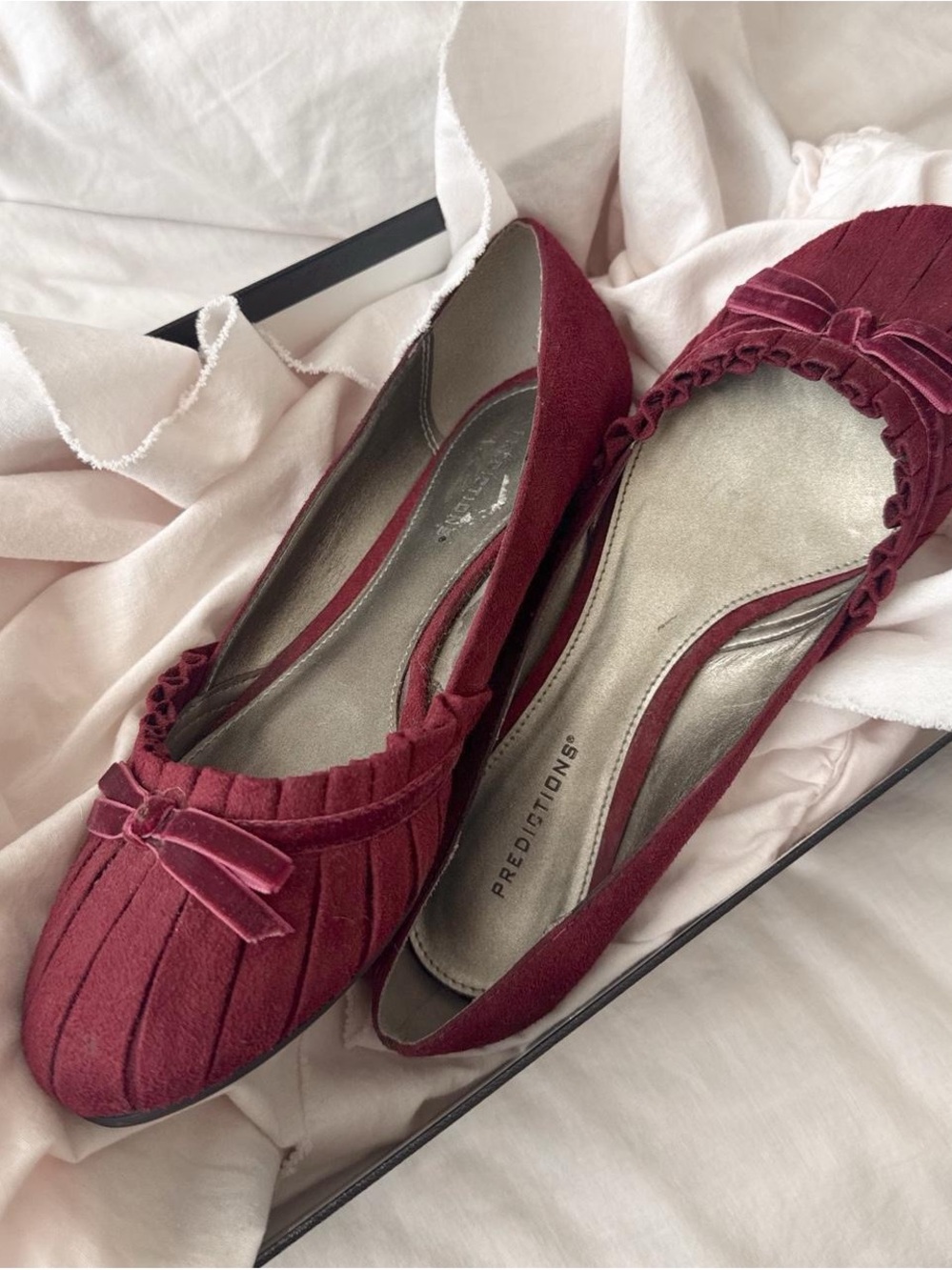 vintage 2000s ballerina bow flats